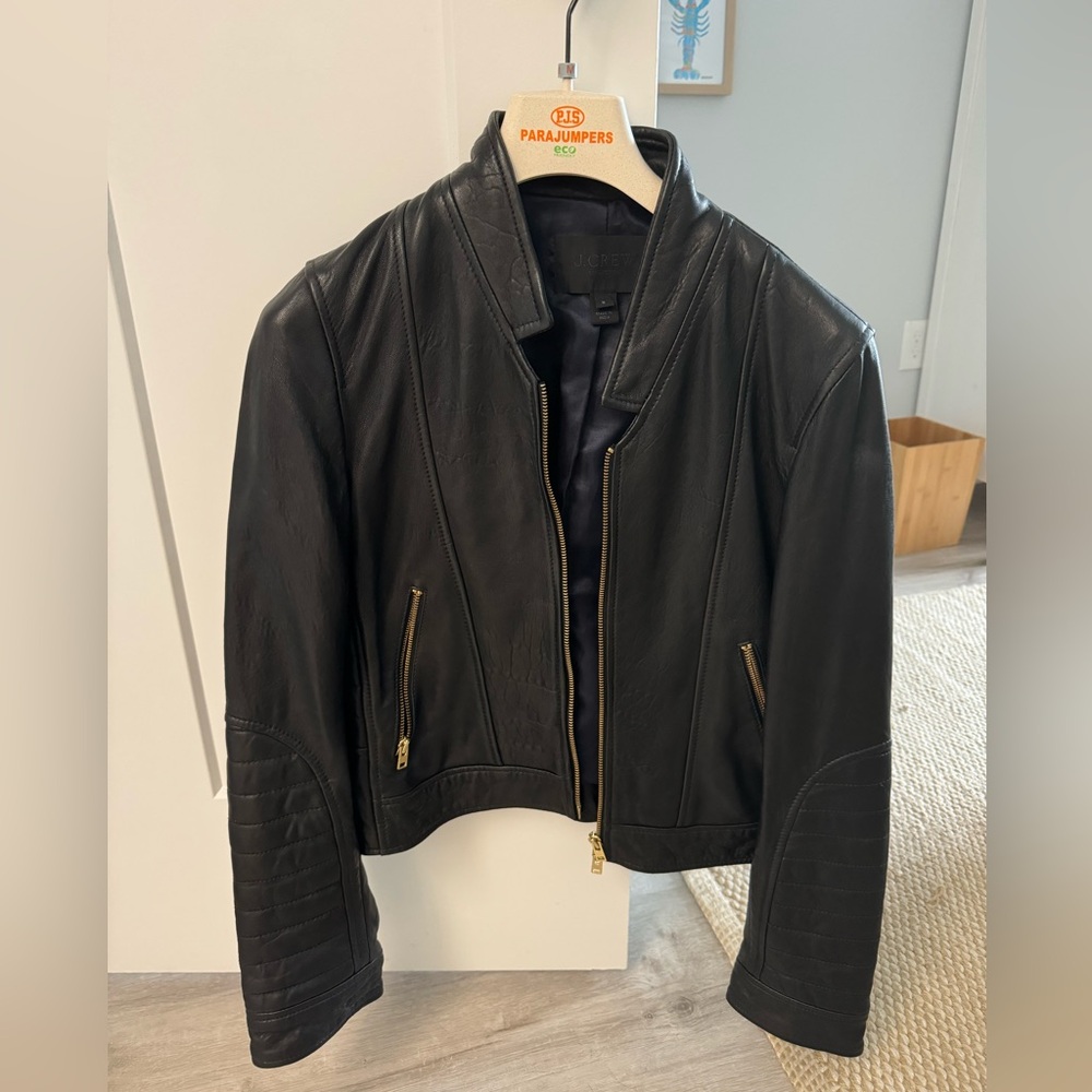 J.Crew Leather Jacket - size 8